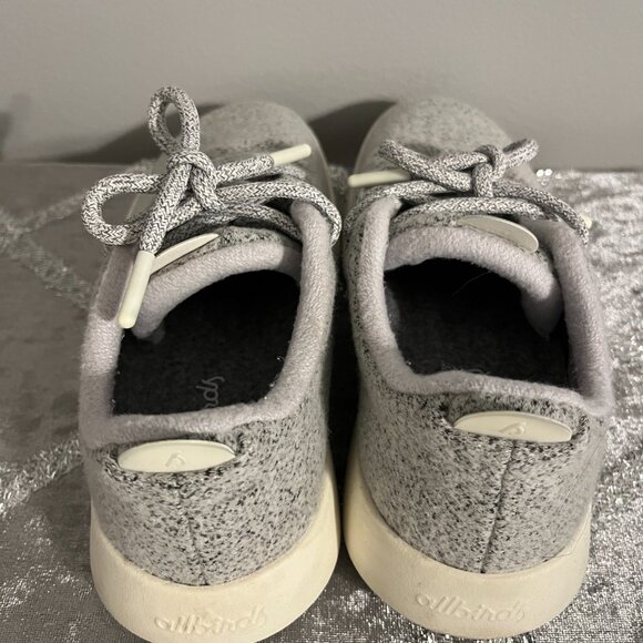 Allbirds Women's Wool Runner Dapple Grey Cream Sole Size 6 - Picture 5 of 7